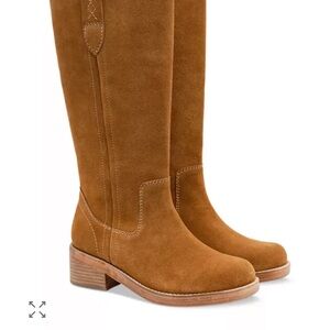 Free People Tan Suede Heeled Boots WORN 2x Like New; super cute!!!!